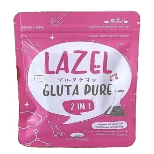 Lazel Gluta Pure L-glutathione 60 Capsules - Kyabeauty