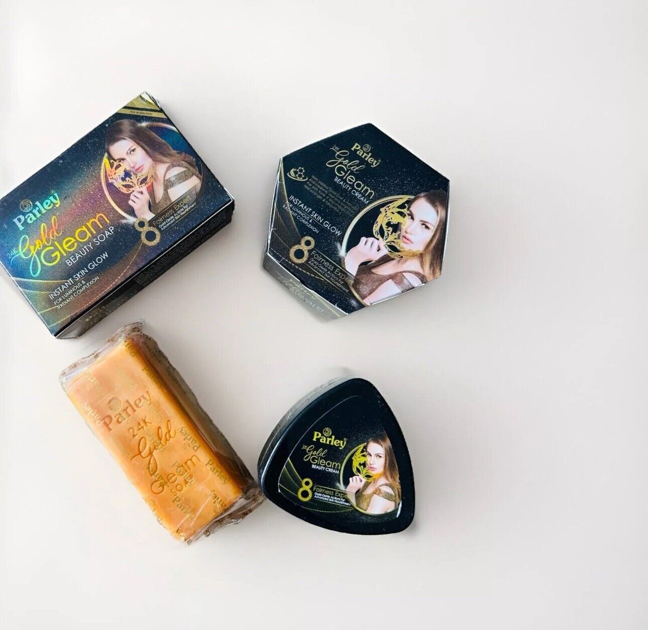 Parley Gold Gleam Crème Visage Et Savon Anti Tache Anti Acné Eclaicisant