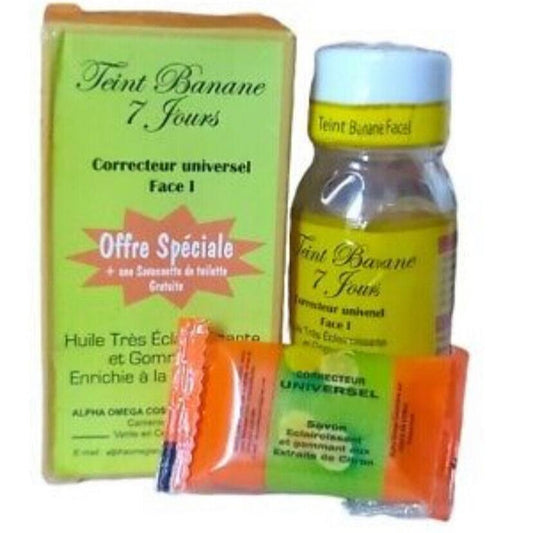 CORRECTEUR UNIVERSEL TEINT BANANE 7 JOURS face 1 serum ECLAIRCISSANTE FORT - Kyabeauty